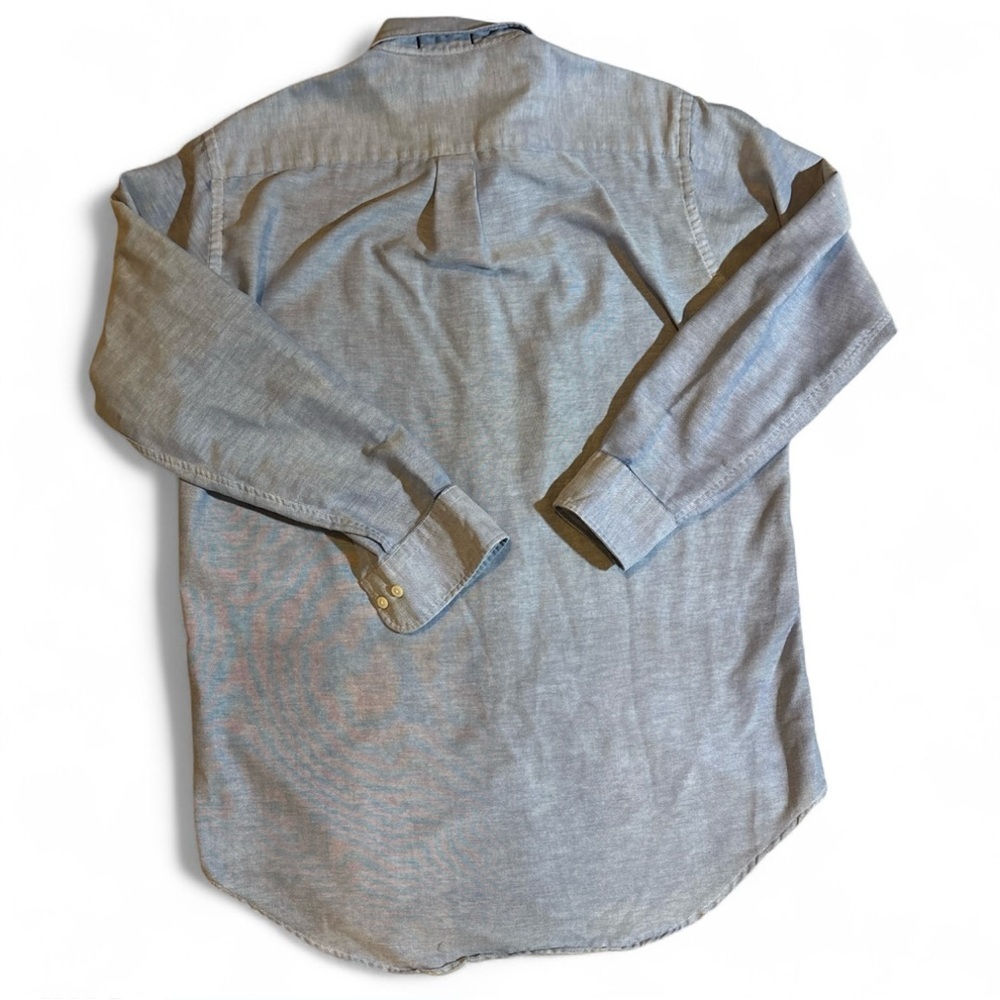 VTG Y2K Chaps Ralph Lauren Blue Oxford OCBD Shirt 15.5 32/33 Button-Down - Picture 2 of 7